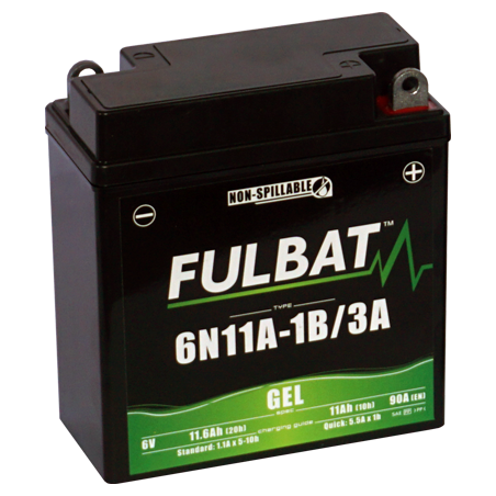 Batterie FULBAT 6N11A-1B/3A GEL 11,6Ah 90A