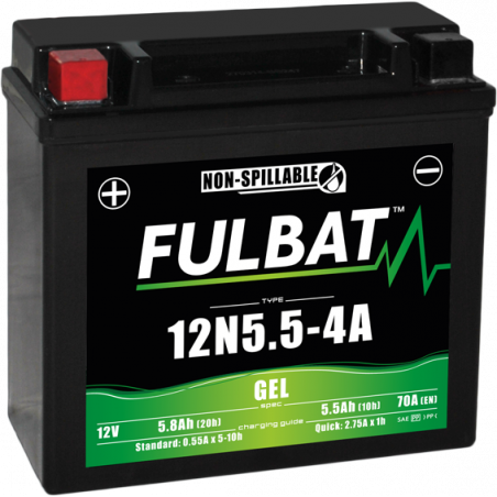 Batterie FULBAT 12N5.5-4A/4B GEL 5,8Ah 70A
