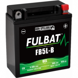 Batterie FULBAT FB5L-B GEL (YB5L)  5,3Ah 65A