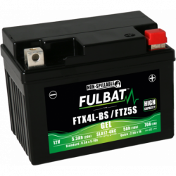 Batterie FULBAT FTX4L-BS (FTZ5S) GEL (High Capacity)  5,3Ah 70A