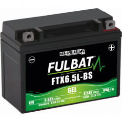 Batterie FULBAT FTX6,5L-BS GEL (YTX6,5L)  6,8Ah 85A