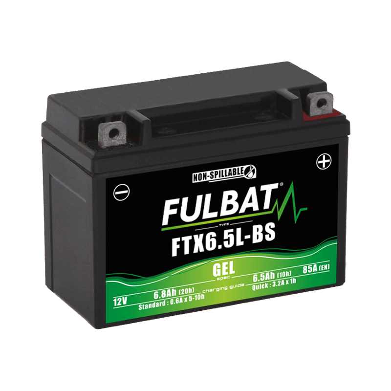 Batterie FULBAT FTX6,5L-BS GEL (YTX6,5L)  6,8Ah 85A