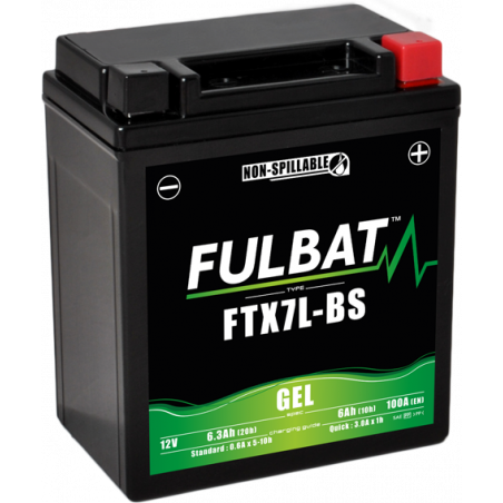 Batterie FULBAT FTX7L-BS GEL (YTX7L)  6,3Ah 100A