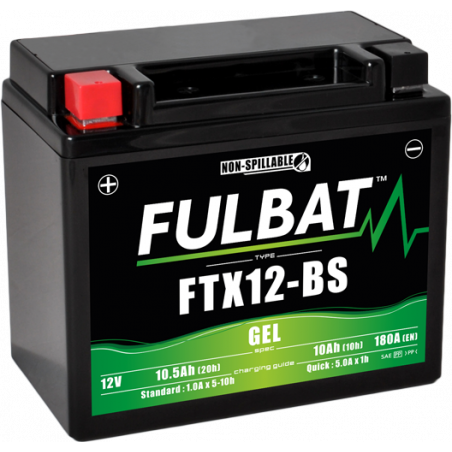 Batterie FULBAT FTX12-BS GEL (YTX12)  10,5Ah 180A
