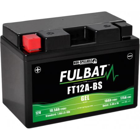 Batterie FULBAT FT12A-BS GEL (YT12A)  10,5Ah 175A