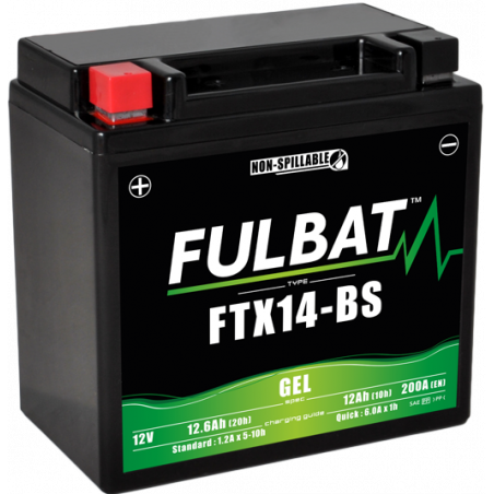 Batterie FULBAT FTX14-BS GEL (YTX14)  12,6Ah 200A