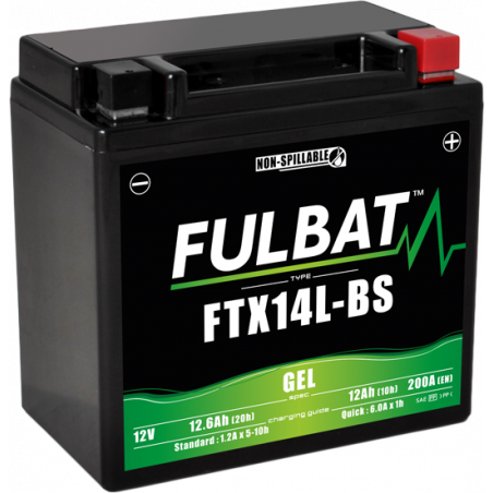 Batterie FULBAT FTX14L-BS GEL (YTX14L)  12,6Ah 200A