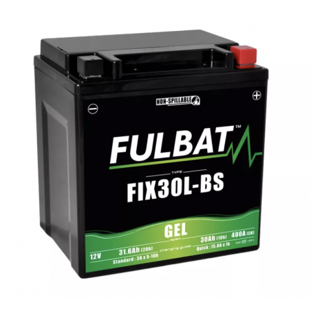 Batterie FULBAT FIX30L-BS GEL  (YIX30L)  31,6Ah 400A