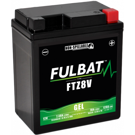 Batterie FULBAT FTZ8V GEL  (YTZ8V)  7,4Ah 120A
