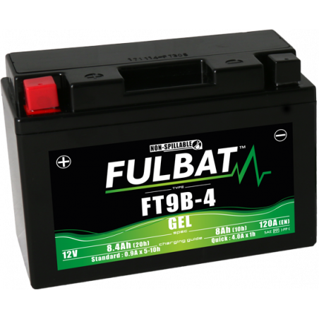 Batterie FULBAT FT9B-4 GEL  (YT9B)  8,4Ah 120A