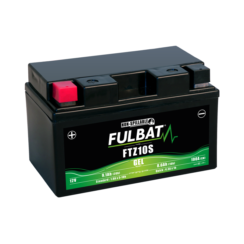 Batterie FULBAT FTZ10S GEL  (YTZ10S)  9,1Ah 190A