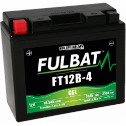 Batterie FULBAT FT12B-4 GEL  (YT12B)  10,5Ah 210A