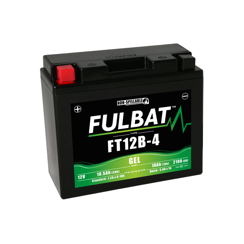Batterie FULBAT FT12B-4 GEL  (YT12B)  10,5Ah 210A