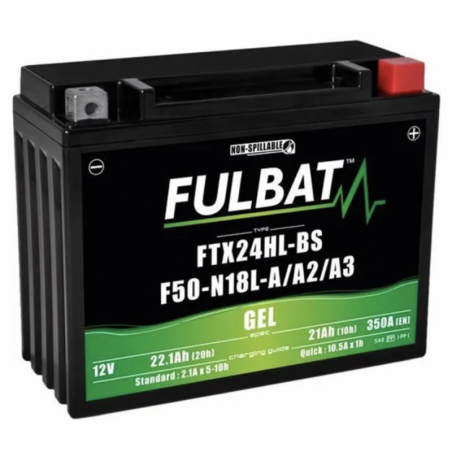 Batterie FULBAT F50-N18L-A/A2/A3 / FTX24HL-BS GEL 22,1Ah 350A