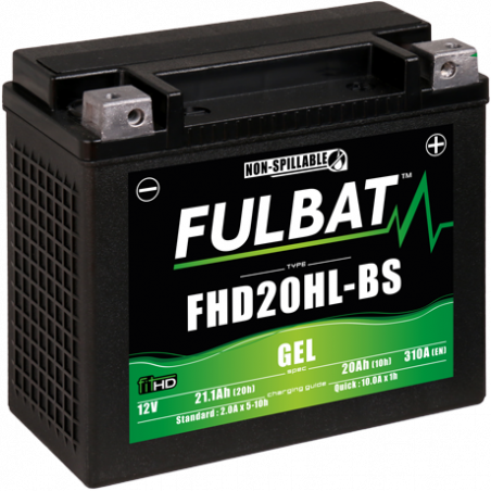 Batterie FULBAT FHD20HL-BS GEL  (Harley.D)  21,1Ah 310A