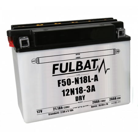 Batterie FULBAT F50-N18L-A /12N18-3A 21,1Ah 260A