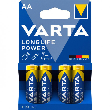 Pack de 4 piles AA Varta