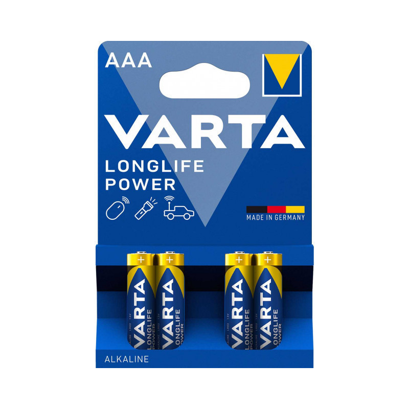 Pack de 4 piles AAA Varta