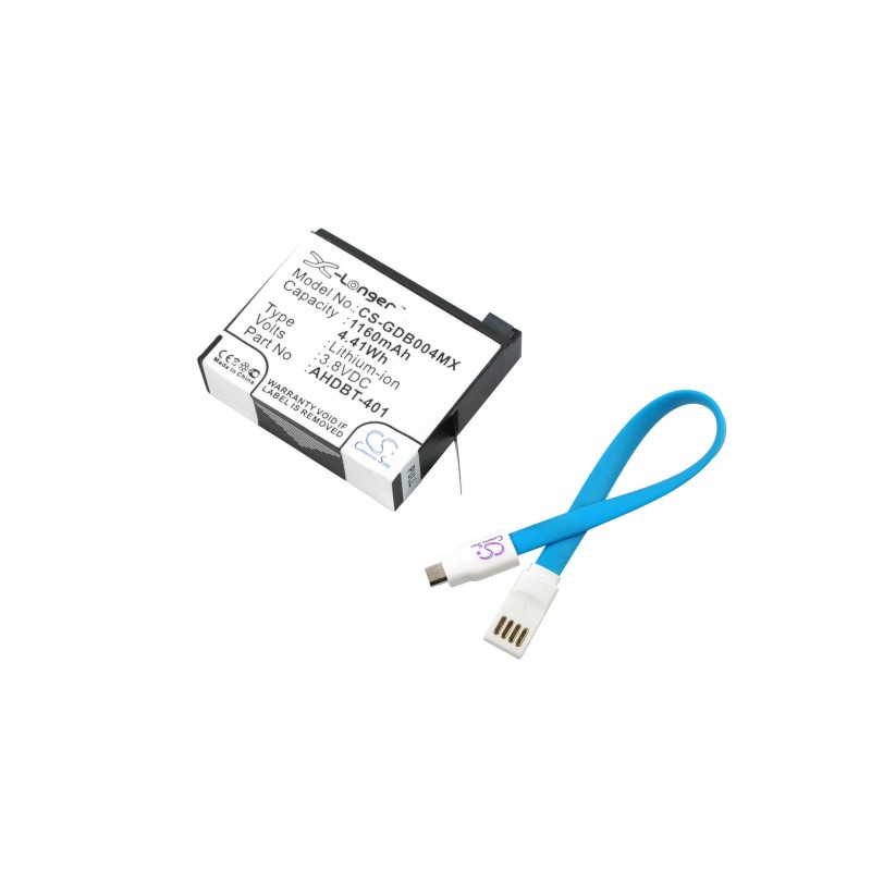 Batterie pour GoPro AHDBT-401