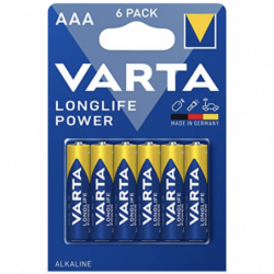 Pack de 6 piles varta AAA 1,5V Alcaline