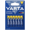 Pack de 6 piles varta AAA 1,5V Alcaline