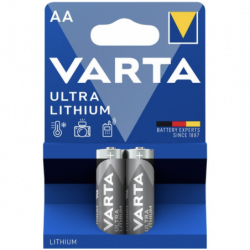 Pack de 2 piles varta AA 1,5V Lithium