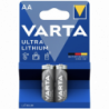 Pack de 2 piles varta AA 1,5V Lithium