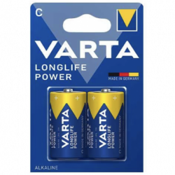 Pack de 2 piles varta C 1,5V Alcaline