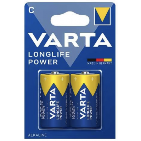 Pack de 2 piles varta C 1,5V Alcaline