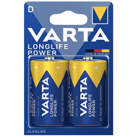 Pack de 2 piles varta D 1,5V Alcaline
