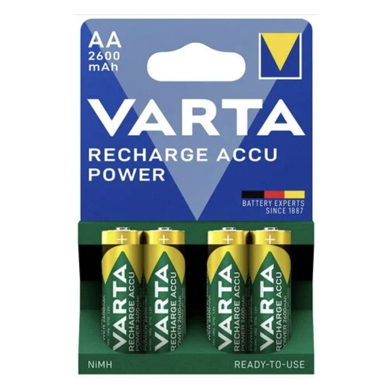 Pack de 4 piles varta AA 1,2V NiMH