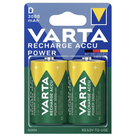 Pack de 2 piles varta D NiMH