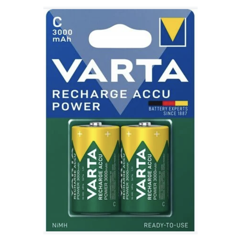 Pack de 2 piles varta C NiMH