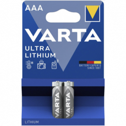 Pack de 2 piles varta AAA lithium