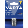 Pack de 2 piles varta AAA lithium