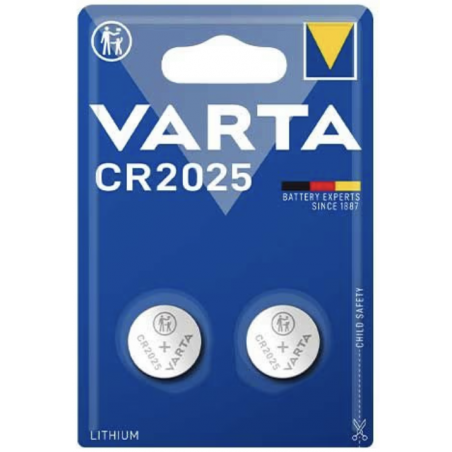 Pack de 2 piles varta CR2025 lithium