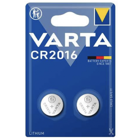 Pack de 2 piles varta CR2016 lithium
