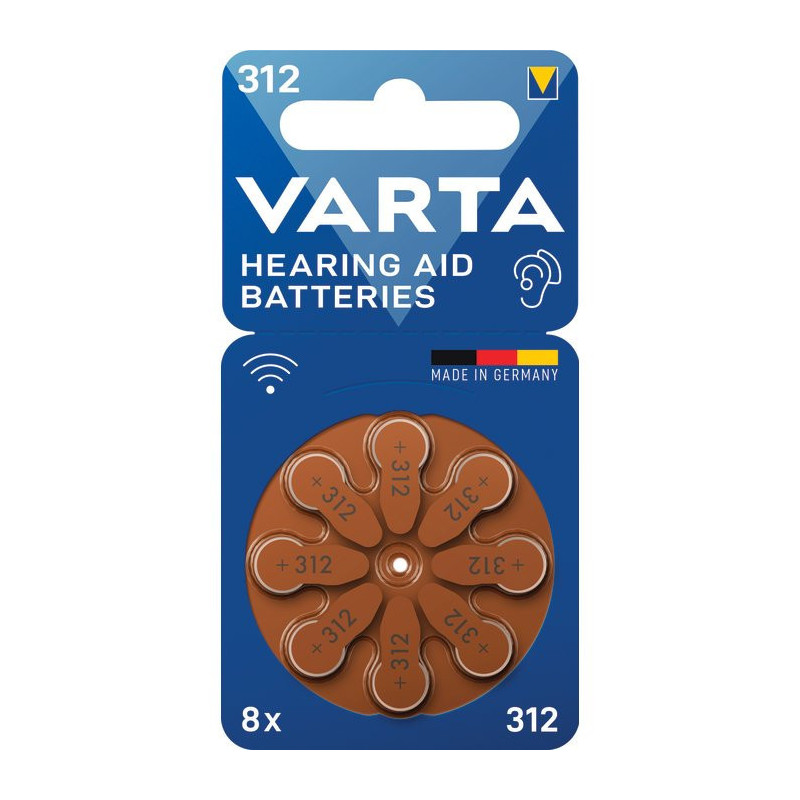 Piles auditives PR41/ZA312 x8