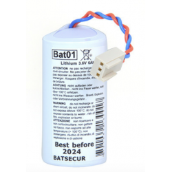 BATTERIE SYSTEME ALARME BATSECUR BAT01 3.6V 6AH