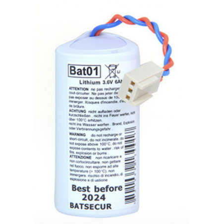 BATTERIE SYSTEME ALARME BATSECUR BAT01 3.6V 6AH