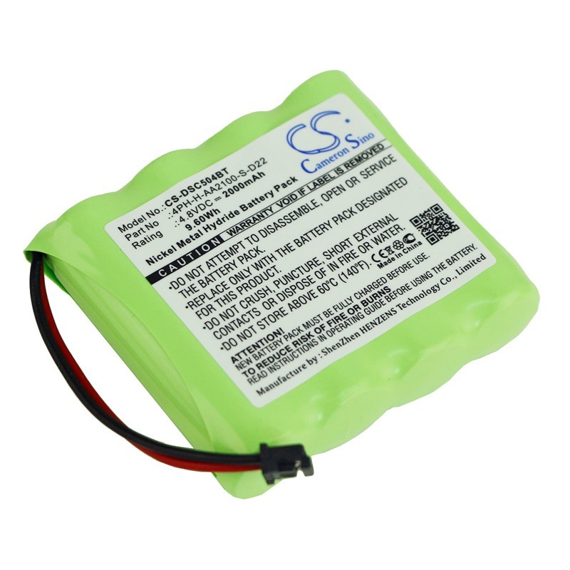 Batterie pour DSC Security Alarm Panel (2000 mAh/9.6 Wh, 4.8 V)