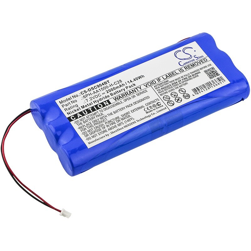 Batterie pour DSC PowerSeries 9047 Wireless Control Panel (2000 mAh/14.4 Wh, 7.2 V)