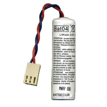 BATTERIE SYSTEME ALARME BATSECUR BAT04 3.6V 2.7AH