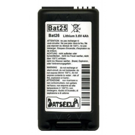 BATTERIE SYSTEME ALARME BATSECUR BAT25 3.6V 5.4AH