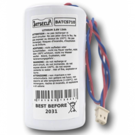 BATTERIE SYSTEME ALARME BATSECUR BATCS710 3.6V 13AH