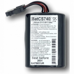 BATTERIE SYSTEME ALARME BATSECUR BATCS740 3.6V 3.5AH