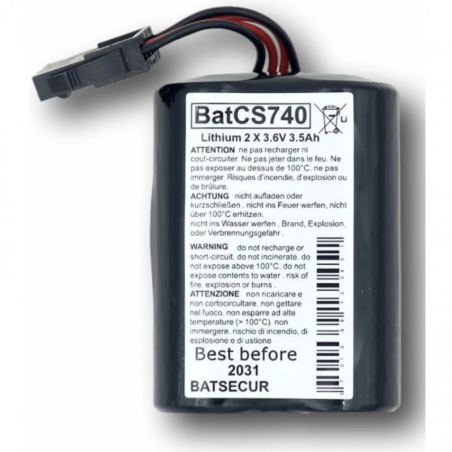 BATTERIE SYSTEME ALARME BATSECUR BATCS740 3.6V 3.5AH