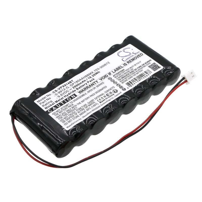 Batterie pour Visonic PowerMaxComplete Control Panel (2000 mAh/19.2 Wh, 9.6 V)