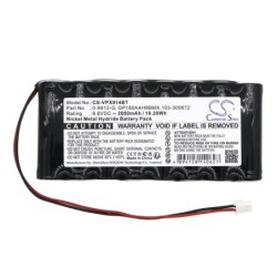 Batterie pour Visonic Powermax Pro Control Panel (2000 mAh/19.2 Wh, 9.6 V)