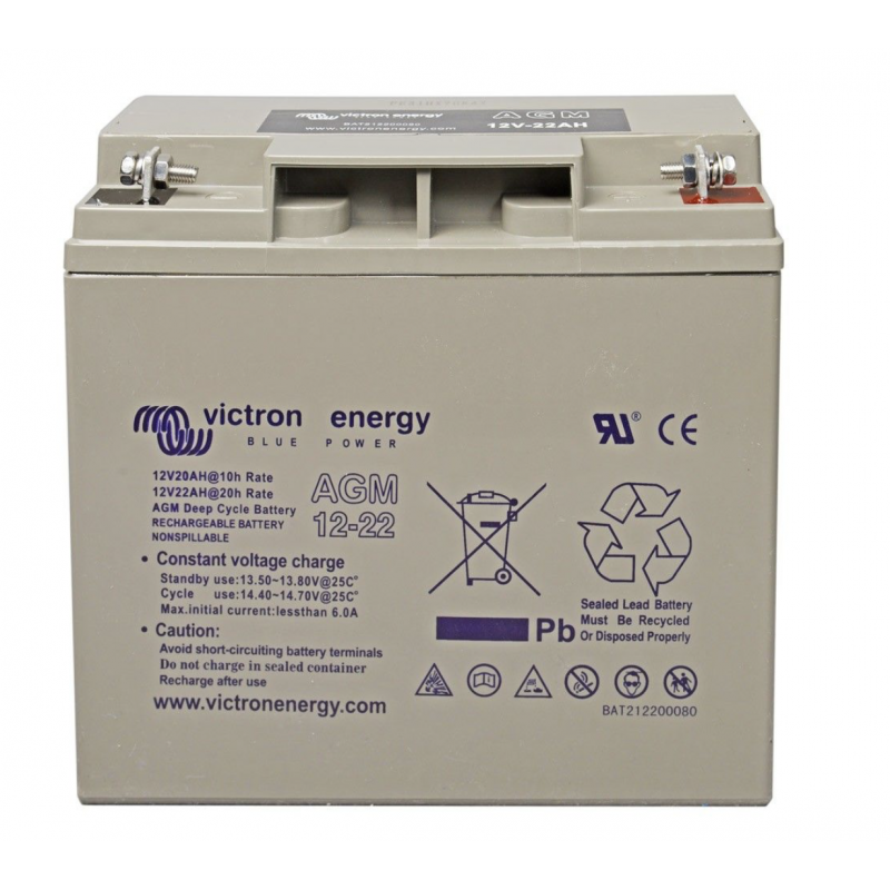 VICTRON ENERGY - BATTERIE SOLAIRE 22AH AGM 12V